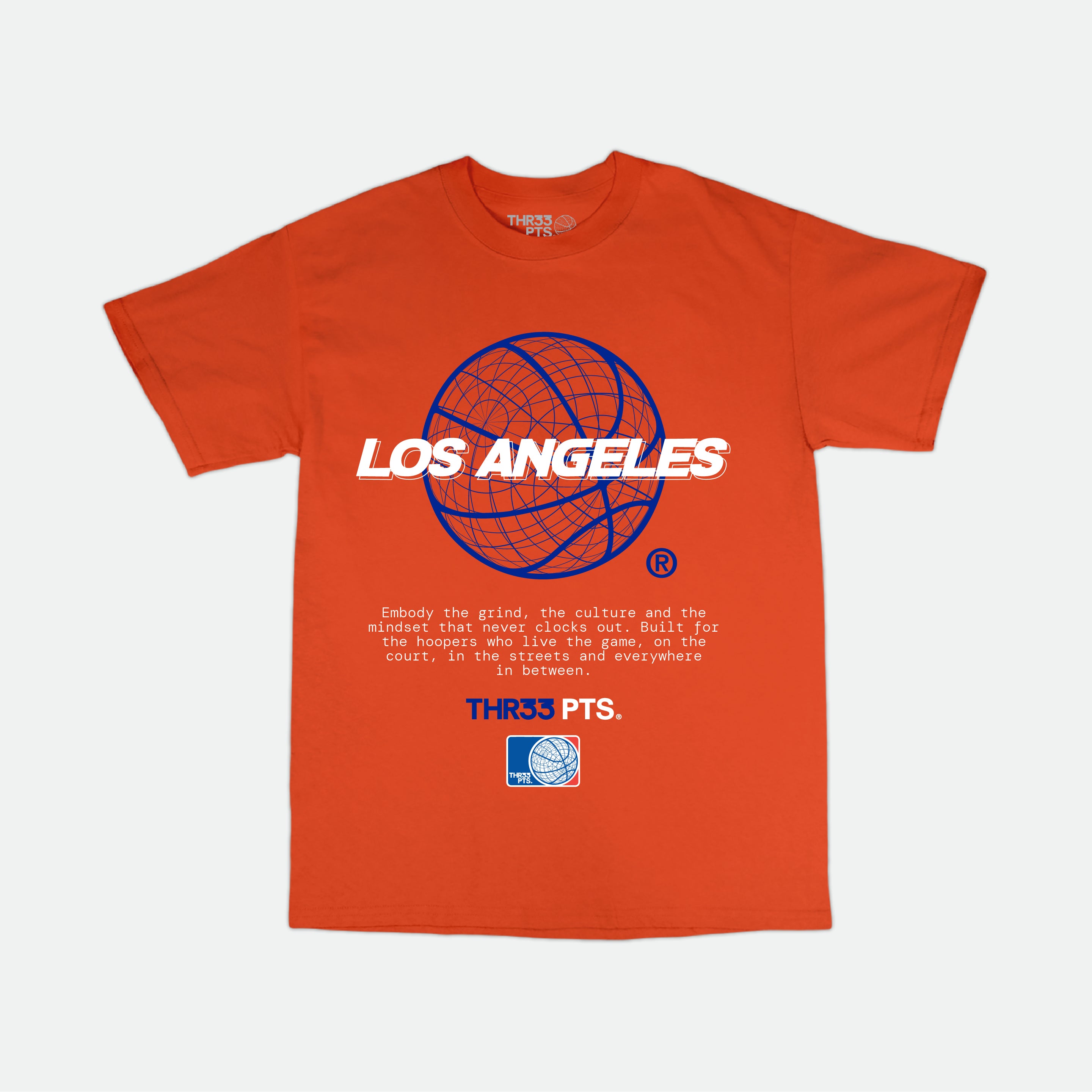 LA Basketball - Bright Orange